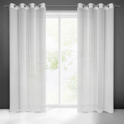 FIRANA GOTOWA SANDRA 140 X 250 CM BIAŁY