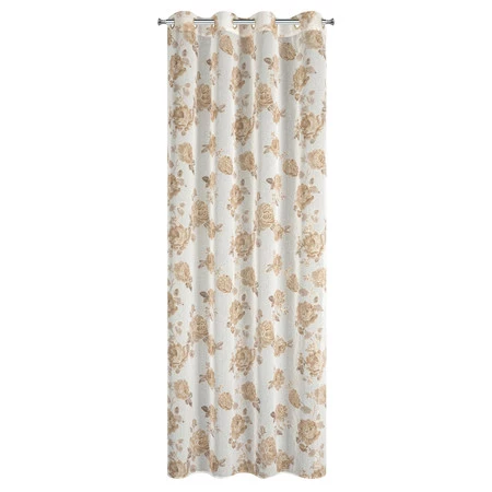 Zasłona ZAS/MELA/BEŻ+ZŁ 140X250 PRZELOTKI