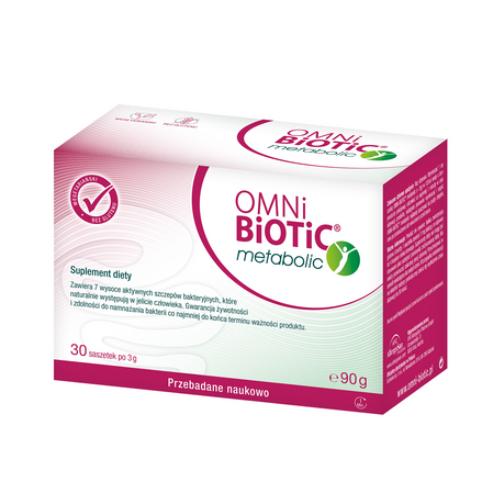 Omni-Biotic® Metabolic 7 szczepów bakterii 30 sasz. x 3 g vege