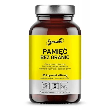 Panaseus Pamięć bez granic 490 mg 50 kap