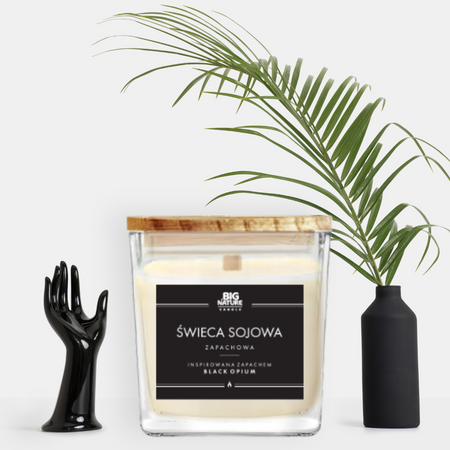 Świeca sojowa zap. insp. BLACK OPIUM 450g
