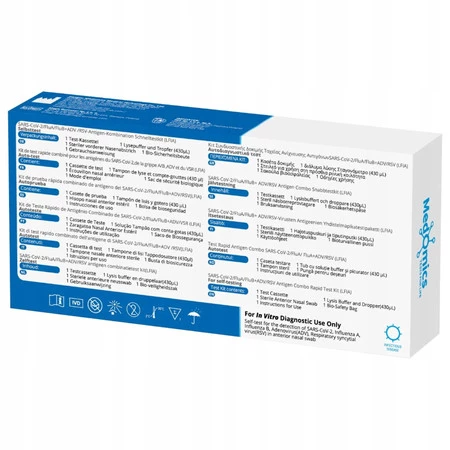 Test Medomics Zestaw combo antygenowy 5w1 Sars-CoV-2+Grypa A/B+RSV+ADV