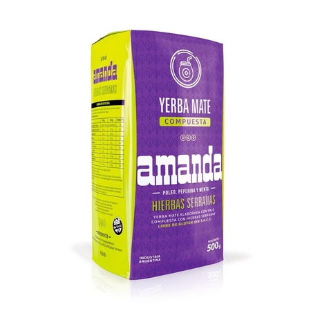 Yerba Mate AMANDA 0,5kg hierbas serranas z dodatkiem ziół