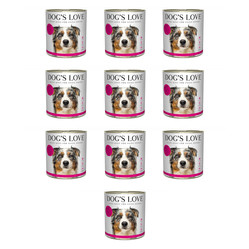 Zestaw 10x DOG'S LOVE Pferd - konina z pasternakiem i pomidorami (800g)