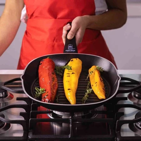 MO - Patelnia grillowa 28 cm, Recy, indukcja