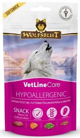 Wolfsblut Dog VetLine Snack Hypoallergenic – konina i bataty 100 g