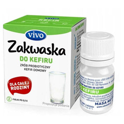 Vivo Zakwaska Do Kefiru 2 fiolki KRÓTKA DATA 2026-07-15