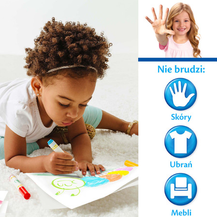Crayola Kolorowanka dla dzieci i 4 niebrudzące magiczne flamastry Color Wonder Mess Free Bluey 3+