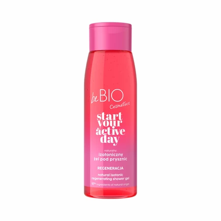 beBIO Start Your Active Day Naturalny Izotoniczny żel pod prysznic Regeneracja 400ml