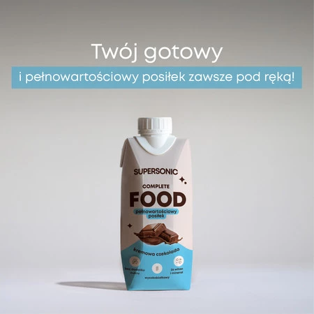 SUPERSONIC pełnowartosciowy posiłek Ready-to-Drink smak czekolada 330 ml