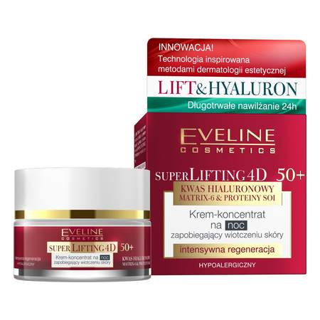 Super Lifting 4D krem-koncentrat zapobiegający wiotczeniu na noc 50+ 50ml
