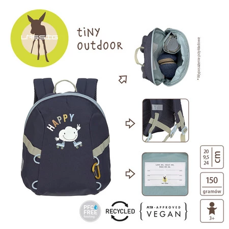Lassig Plecak do przedszkola Tiny Outdoor Cloud dark blue