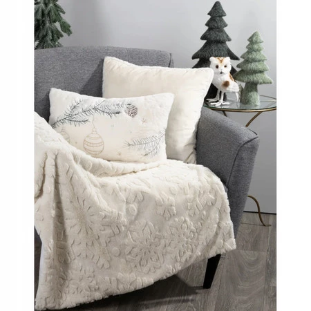 KOC ŚWIĄTECZNY BLINK 150 X 200 CM KREMOWY