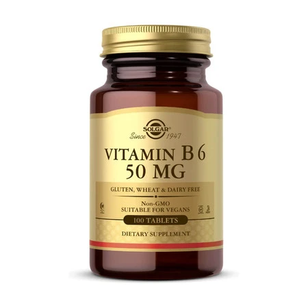 Solgar Vitamin B6 Witamina B6 50 mg - 100 tabl.