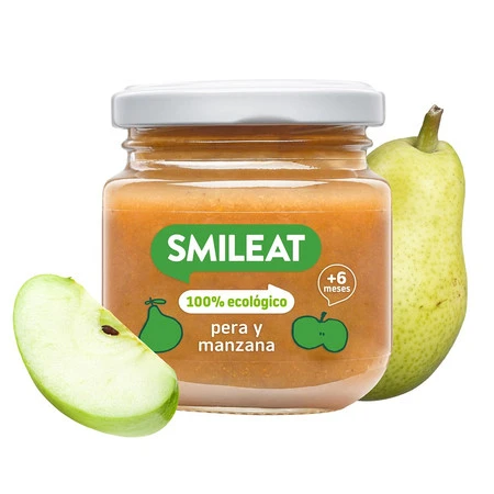 Smileat, BIO Deser z gruszkami i jabłkami 6m+, 130g