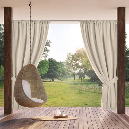 ZASŁONA GOTOWA GARDEN NA TAŚMIE 155 X 200 CM JASNOBEŻOWY