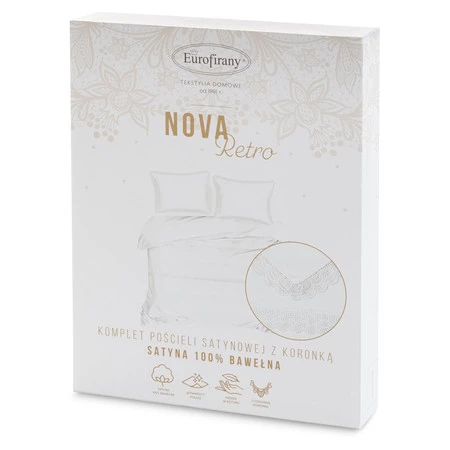 Komplet pościeli Retro 6, 160 x 200 cm, Biały