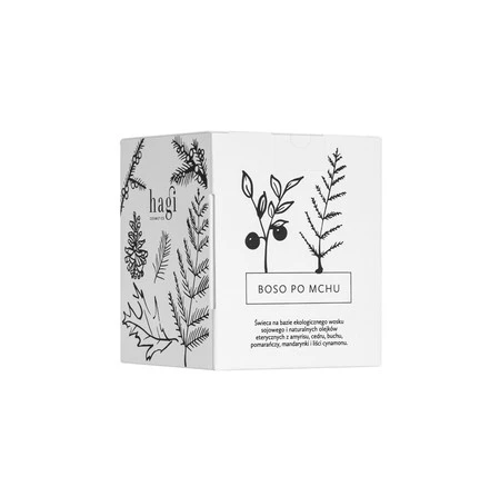 Hagi − Boso po mchu, świeca sojowa − 230 g