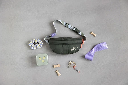 PALOPA Torebka nerka na smakołyki dla psa mini Enja dark olive