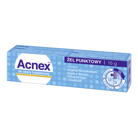 Acnex do skóry trądzikowej Żel punktowy 15 g