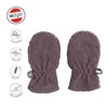 Lodger Polarowe rękawiczki niemowlęce wrzosowe Fleece 0-12 m