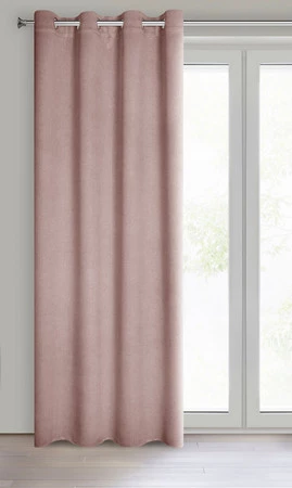 ZASŁONA GOTOWA CARLO 135 X 250 CM PUDROWY RÓŻ
