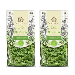 Zestaw: 2x MAKARON (Z GROSZKU ZIELONEGO) ŚWIDERKI BIO 250 g - BARTOLINI
