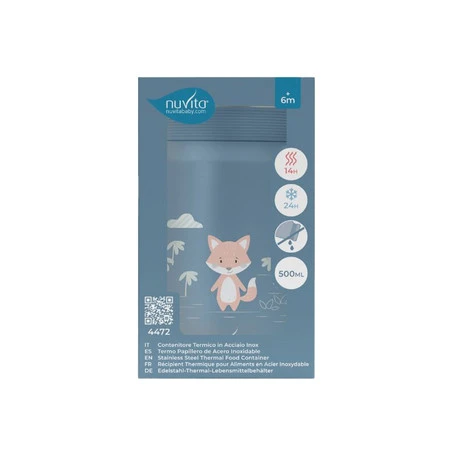 Nuvita, Termos, Niebieski, 500 ml