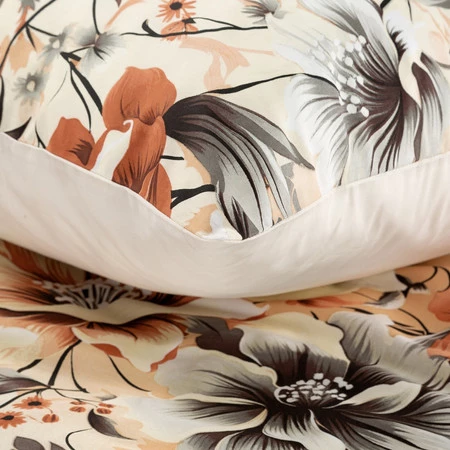 Komplet pościeli satynowej Nika 51, 220 x 200 cm, Ciemnokremowy