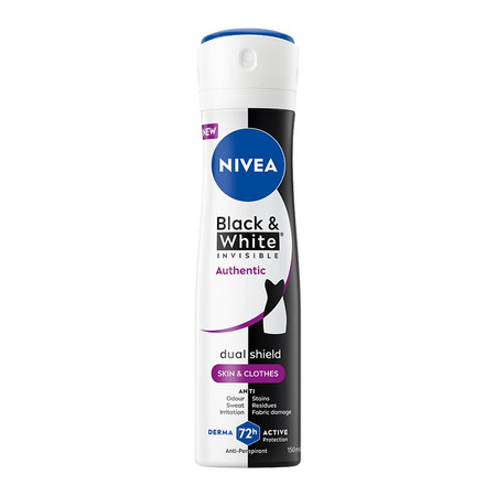 Black&amp;White Invisible Authentic antyperspirant spray 150ml
