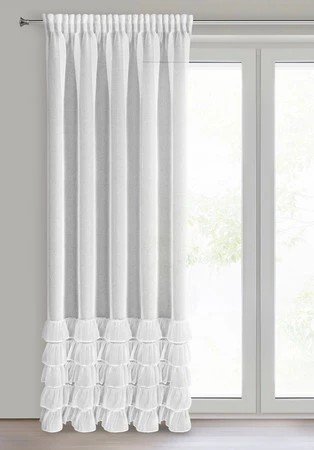 FIRANA GOTOWA DANI 1 NA TAŚMIE 140 X 270 CM BIAŁY