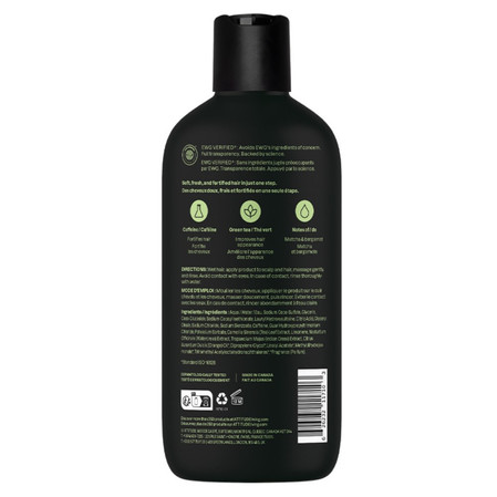 Attitude SUPER LEAVES MEN, Wzmacniający szampon i odżywka do włosów 2w1 dla mężczyzn - Bergamotka i matcha, 415 ml
