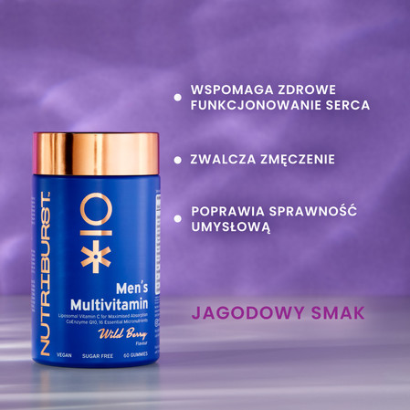 Nutriburst Men's Multivitamin multivitaminy w żelach dla mężczyzn 60 szt.