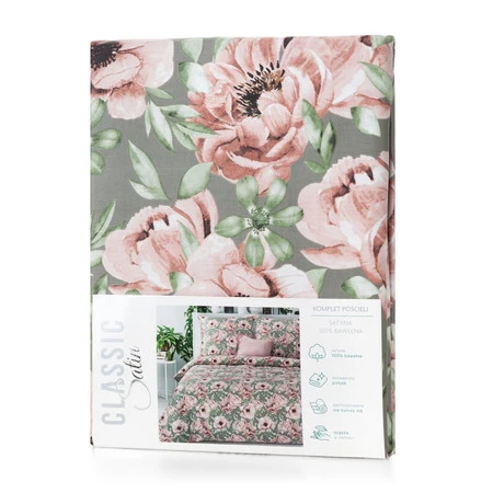 Komplet Pościeli Satynowej Spring 53 140 x 200 cm, Różowy