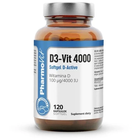 Pharmovit Witamina D3-Vit 4000 Softgel D-Active - 120 kaps.