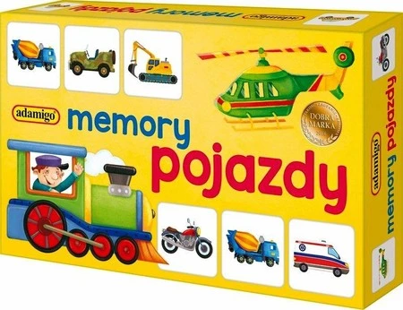 Memory mini. Pojazdy - gra pamięciowa ADAMIGO