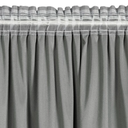 ZASŁONA GOTOWA CARLI NA TAŚMIE 140 X 270 CM SREBRNY