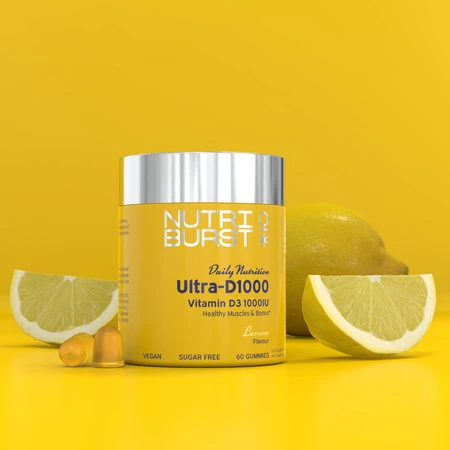 Nutriburst Ultra D3 1000IU Witamina D3 w żelkach 60 szt.