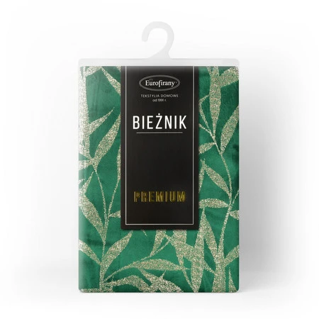 OBRUS BLINK 15 35 X 180 CM CIEMNOZIELONY