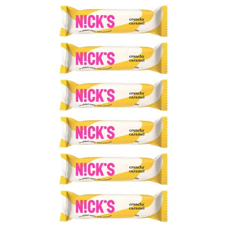Zestaw x6 szt. N!CK'S Nicks Crunchy Caramel 28g