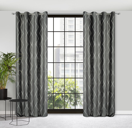 ZASŁONA DEKORACYJNA PIERRE CARDIN MARGO 140 X 250 CM JASNOSZARY