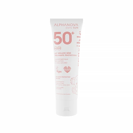 Alphanova, Daily Sun BEBE, mleczko do opalania SPF50+,  wrażliwa skóra , 50 ml