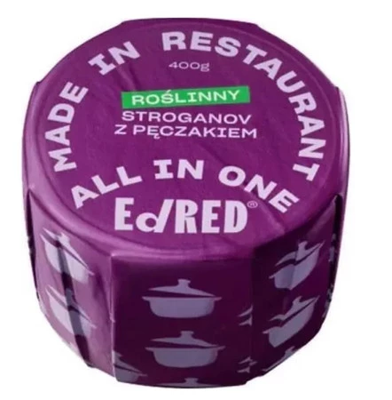EdRED Roślinny Stroganov Z Kaszą Pęczak 400 g
