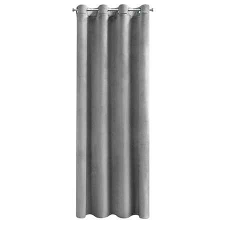 ZASŁONA GOTOWA D91 ROSA 140 X 250 CM SREBRNY