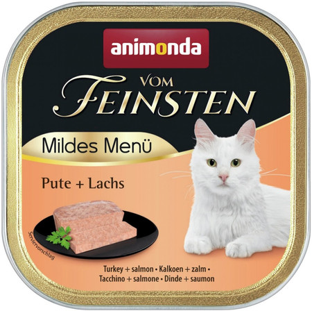 ANIMONDA Vom Feinsten Cat Menue Indyk Łosoś 100g