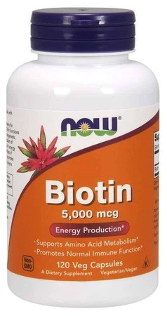 Biotyna - Biotin 5000 mcg (120 kaps.)