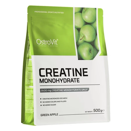 OSTROVIT Monohydrat Kreatyny - smak zielonego jabłka (500 g)