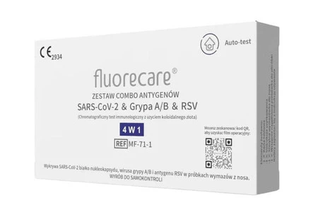 Test FLUORECARE COVID-19 Grypa A+B, RSV Combo 1 szt