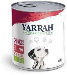 Yarrah − Karma z wołowiną, pokrzywą i pomidorem dla dorosłych psów BIO − 820 g