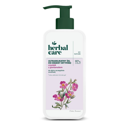 HERBAL CARE Żel do higieny intymnej ultradelikatny czystek i pantenol 330ml FARMONA